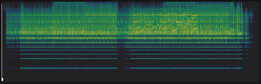 TRACERAY main view showing the spectrogram timeline